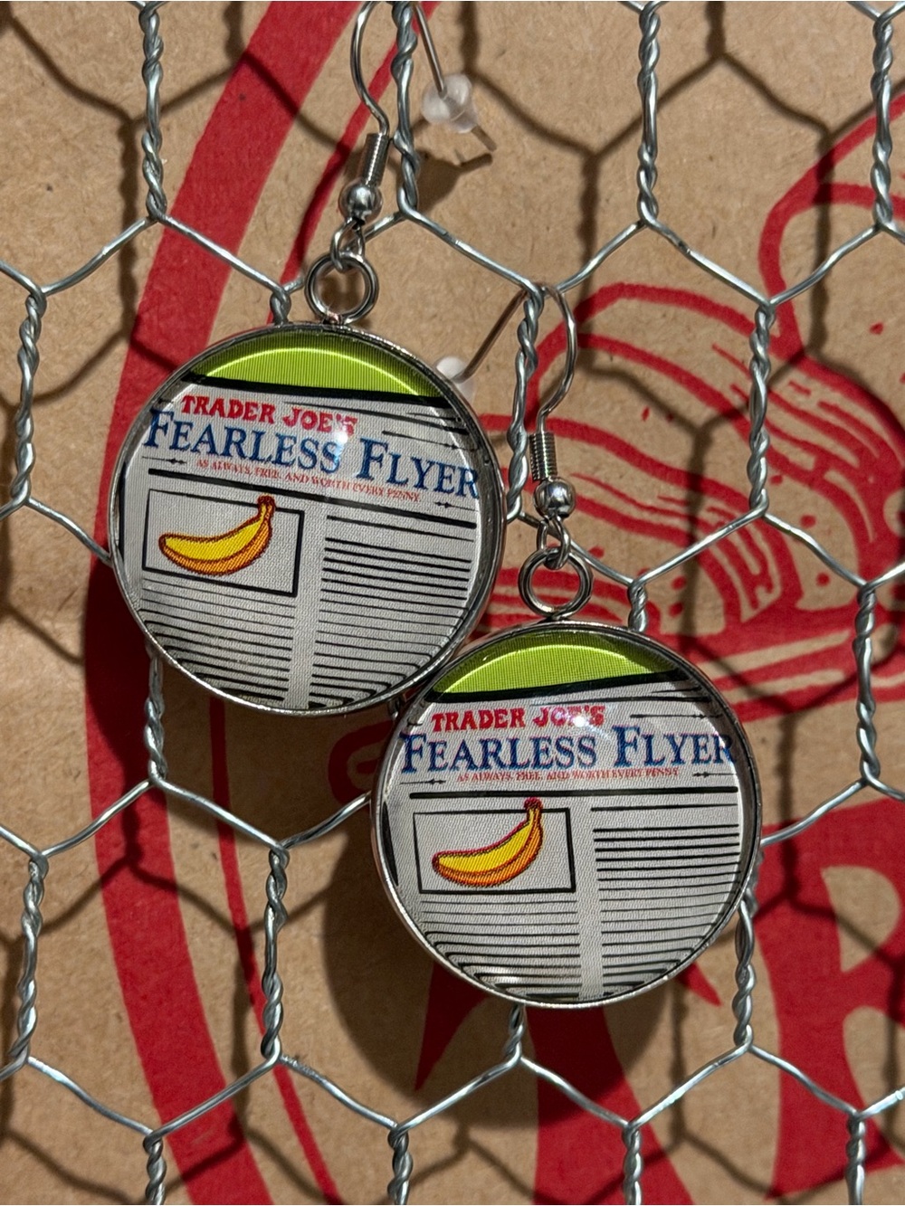 Trader Joe’s earrings 25mm Fearless Flyer